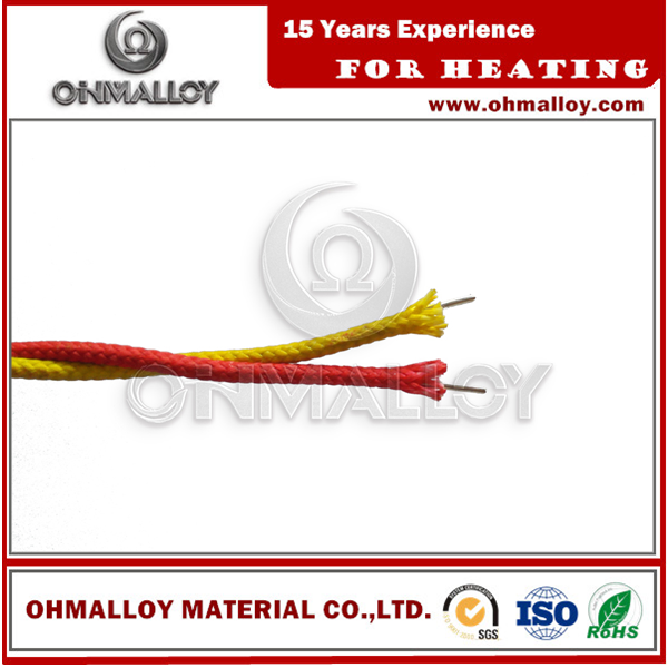 Kabel termokopel tipe K / KX tipe merah dan kuning