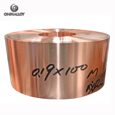 0.2 X 305mm C1100 C19400 99.9% Pure Copper Tape For Switches And Relays